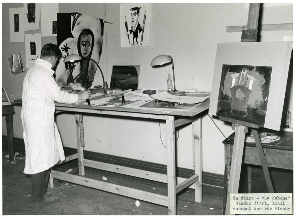 Art studio, circa 1960